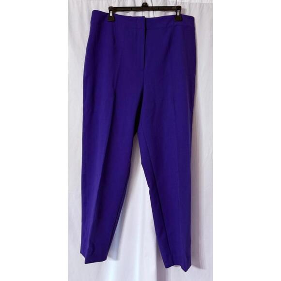 Ann Taylor Pants - NWT Ann Taylor The Slim High Rise Womens Stretch Ultra Violet Pants Trousers 14